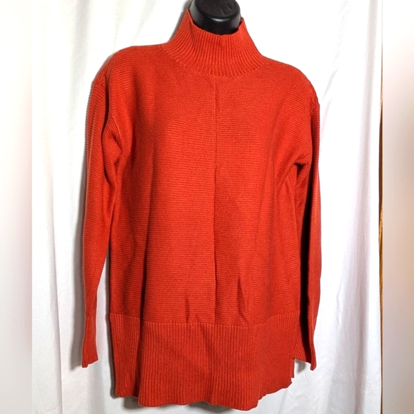 NWT Women's Talbots Rust Original Turtleneck Tunic Sweater | Size S - Picture 2 of 11